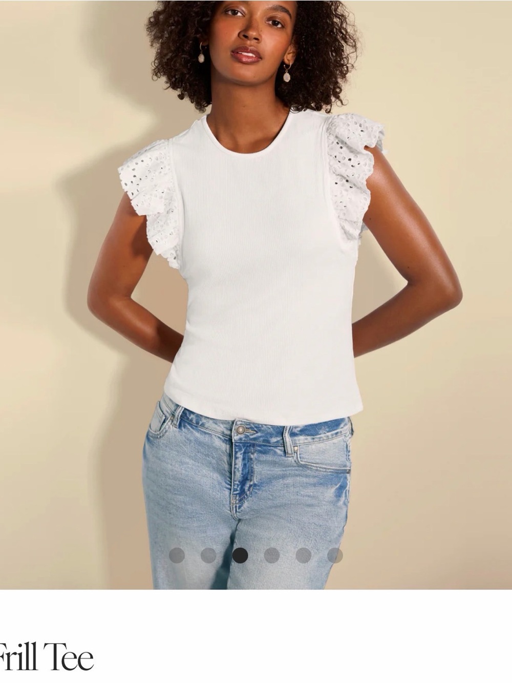 Cabi Frill Tee size Small